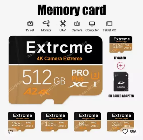 Memory Card  Micro SD 512 GB